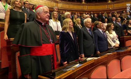 Mattarella in Senato per il Concerto di Natale