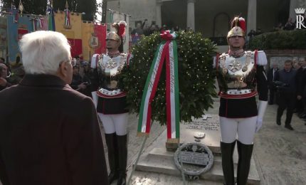 Liberazione, Mattarella omaggia caduti della battaglia di Monte Lungo