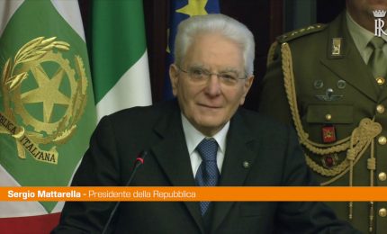 Mattarella "Dalla Repubblica riconoscenza per le Forze Armate"