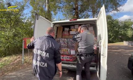 Roma, sequestrati artifici pirotecnici illegali per 4 tonnellate