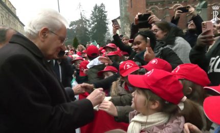 Vercelli, Mattarella visita mostra all'Ospedale S.Andrea