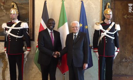 Mattarella riceve il presidente del Kenya William Samoei Ruto