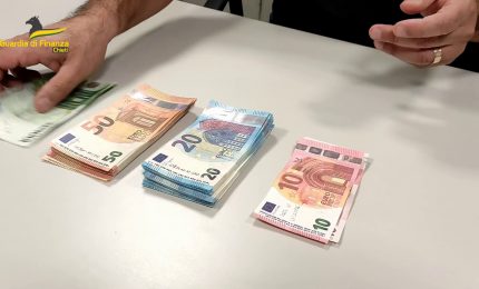 Nel 2023 sono state sequestrate a Chieti 663 banconote contraffatte