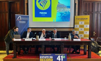 Aeroporto Palermo, Ryanair e Gesap presentano 41 rotte per l’estate