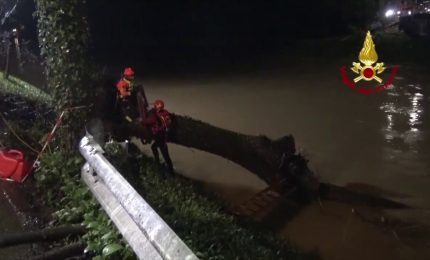 Oltre 60 interventi dei vigili del fuoco per il maltempo in Veneto