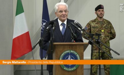 Nato, Mattarella "Missione su fronte Est per pace nella sicurezza"