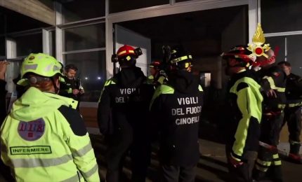 Esplosione nella centrale di Suviana, operazioni di soccorso