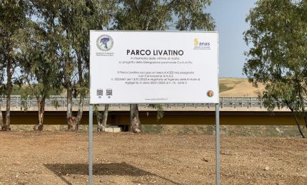 Inaugurato Parco alla memoria del giudice Livatino lungo la statale 640