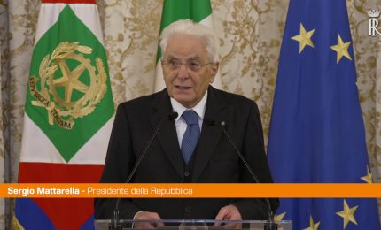 Mattarella "Incombono minacce alla pace"