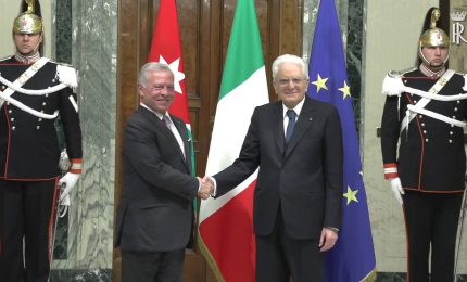 Mattarella incontra il re di Giordania Abdullah II