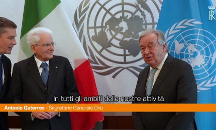 Onu, Guterres incontra Mattarella "L'Italia un ponte tra Nord e Sud"