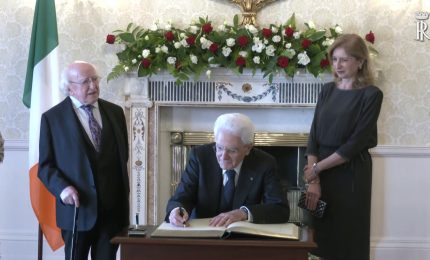 Mattarella incontra a Dublino il Presidente d’Irlanda Higgins