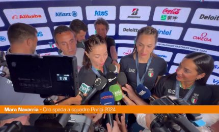 Le spadiste azzurre festeggiano l'oro "Stiamo realizzando ora"