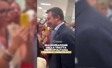 Catania,Salvini "Con nuova tratta metro recuperiamo anni dimenticanze"