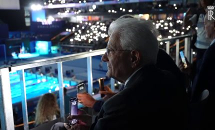 Paralimpiadi, Mattarella assiste alle gare di nuoto