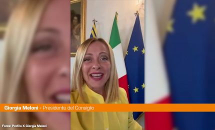 Meloni "Rieccomi a Palazzo Chigi, pronta a proseguire il mio lavoro"