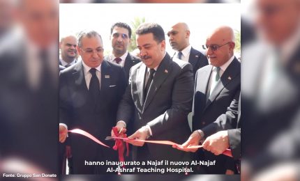 Inaugurato ospedale a Najaf in Iraq, sarà gestito da Gruppo San Donato