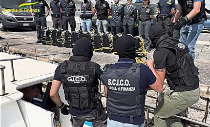 Sequestrati a Catania 540 kg di coca per oltre 100 milioni di euro, 5 arrestati