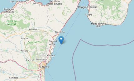 Scossa di terremoto di magnitudo 3.3 al largo della Costa Catanese