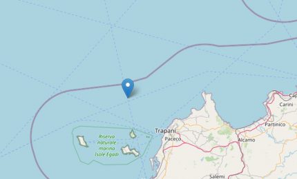 Terremoto di magnitudo 4.1 nel Tirreno Meridionale a largo di Trapani