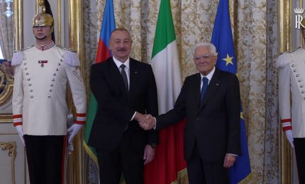 Mattarella riceve il presidente dell'Azerbaigian Aliyev