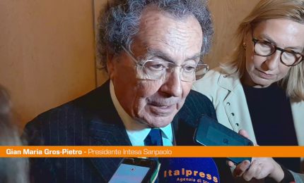 Gros-Pietro "Le banche fanno la loro parte al sostegno del Paese"