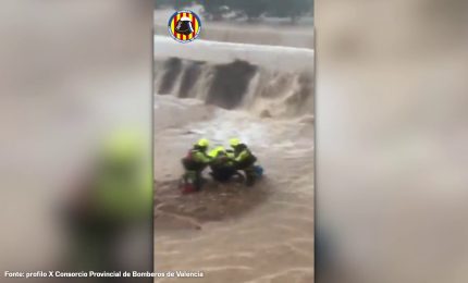 Spagna, alluvione e allagamenti a Valencia