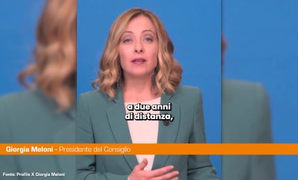 Meloni "Soddisfatta per i traguardi dei primi due anni di Governo"