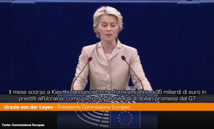 Von der Leyen "Al fianco dell'Ucraina per tutto il tempo necessario"