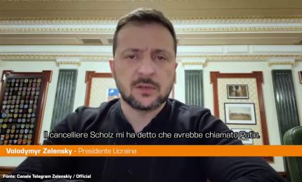 Zelensky "Chiamata Scholz-Putin è il vaso di Pandora"