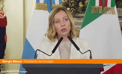 Meloni "Il legame tra Italia e Argentina ha radici profonde"