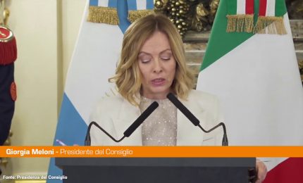 Argentina, Meloni "Da Milei coraggiosa liberalizzazione del mercato"