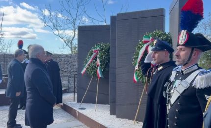 Terremoto Irpinia, Piantedosi e Musumeci al monumento per le vittime