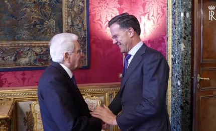 Nato, Mattarella incontra Rutte al Quirinale