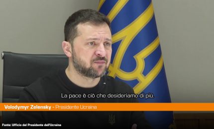 Ucraina, Zelensky al Parlamento Europeo "Vogliamo solo la pace"