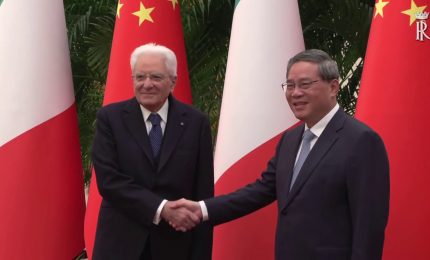 Mattarella "Riequilibrare i rapporti commerciali con la Cina"