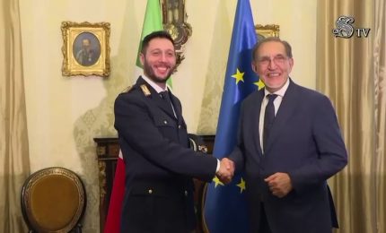 La Russa incontra l'agente di polizia accoltellato a Milano