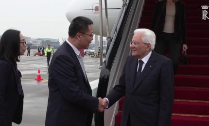 Il Presidente Mattarella arriva a Hangzhou