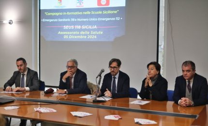 Seus, nuova campagna informativa nelle scuole siciliane su NUE 112 e 118