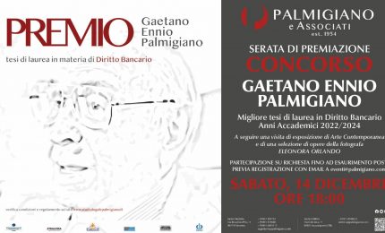 Concorso “Gaetano Ennio Palmigiano”, consegna del premio e una mostra a Palermo