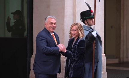 Presidente Meloni ha ricevuto il Primo Ministro ungherese Orban