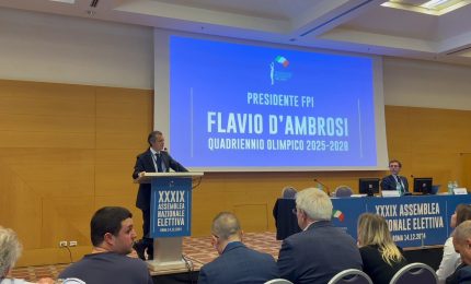 D'Ambrosi rieletto presidente della Fpi "Priorità è l'unità"