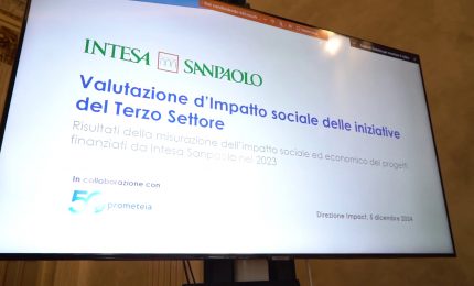 Intesa Sanpaolo, 1 euro a Terzo Settore ne genera 3 di effetti sociali