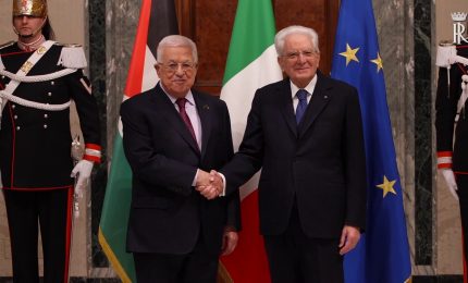 Mattarella incontra il presidente della Palestina