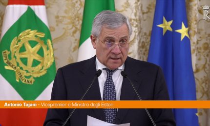 Tajani "Diplomazia italiana impegnata a costruire ponti"