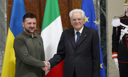 Italia-Ucraina, Mattarella riceve Zelensky