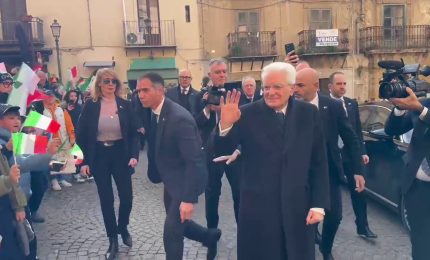 Agrigento Capitale Cultura, Mattarella accolto da alunni in festa