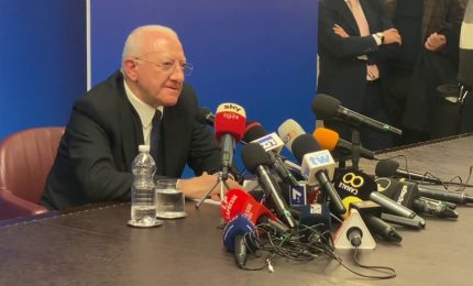 De Luca “Governo si sveglia solo per la Campania, non abbiate paura"