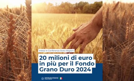 20 milioni in più per il Fondo Grano Duro